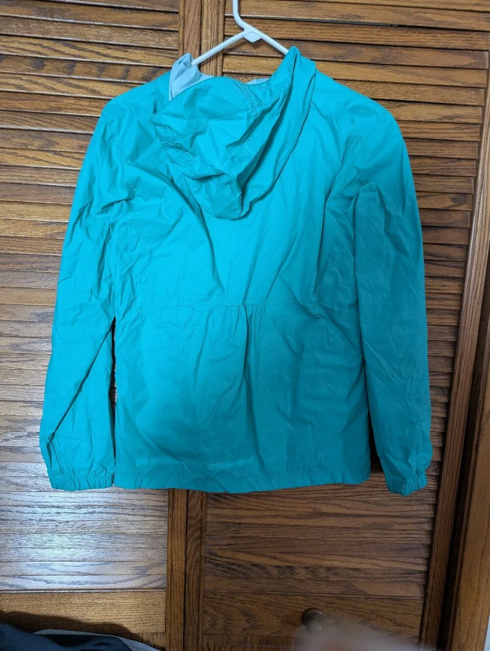 Columbia Youth Raincoat Windbreaker Size Large 14 16 Turquoise